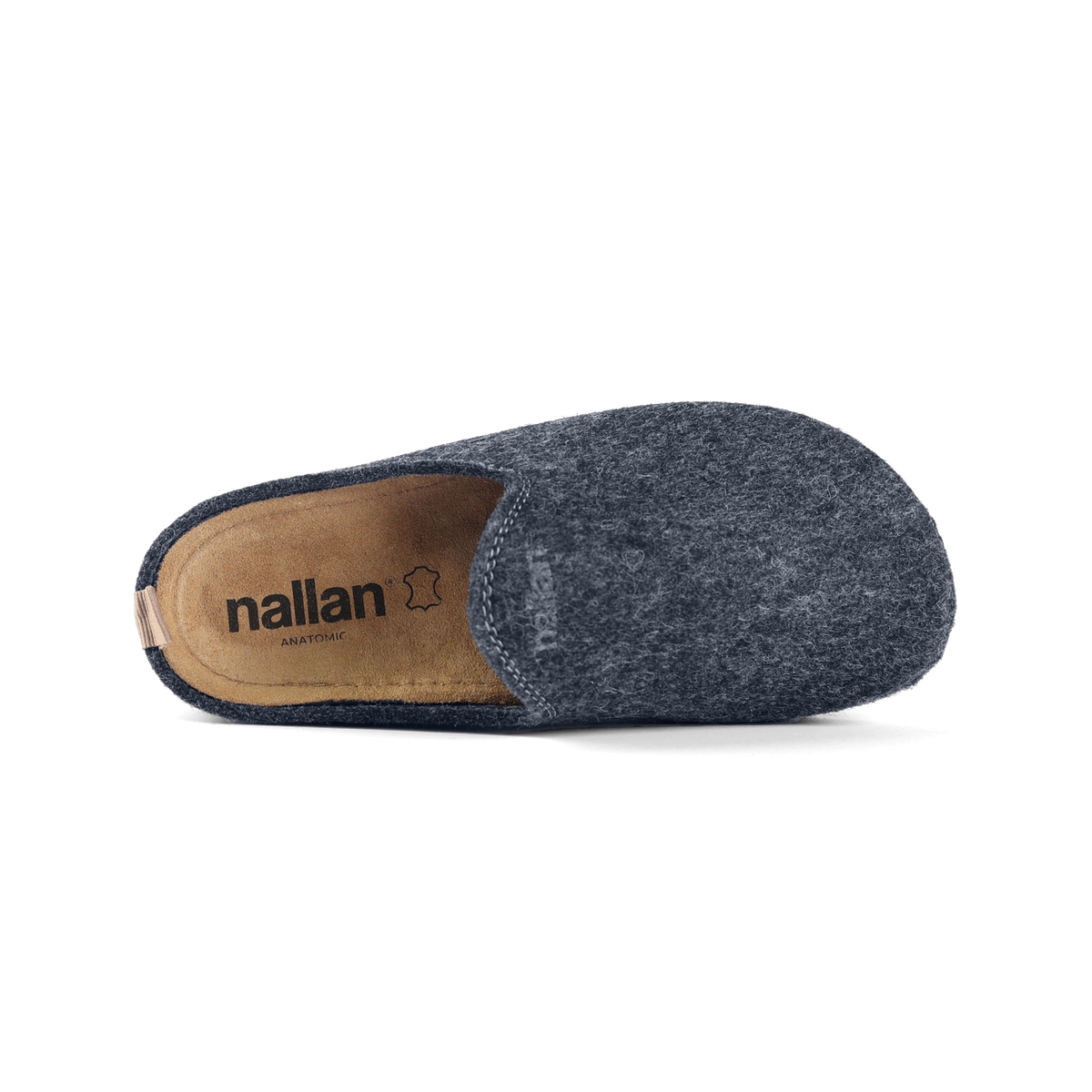 NALLAN Antonio Dark Blue men's open-back slip-ons – view 3