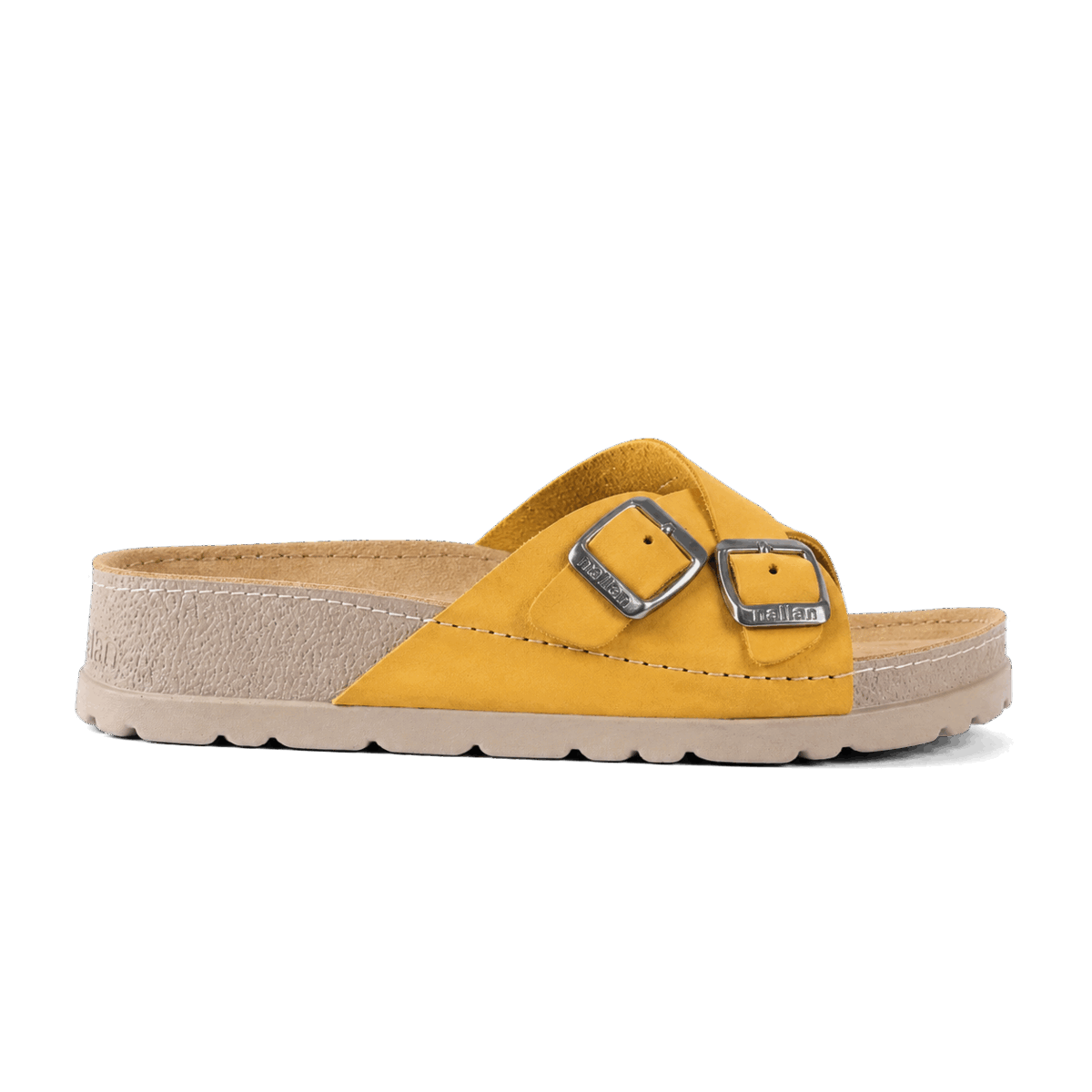 NALLAN Serena Camel women's leather slides – view 6