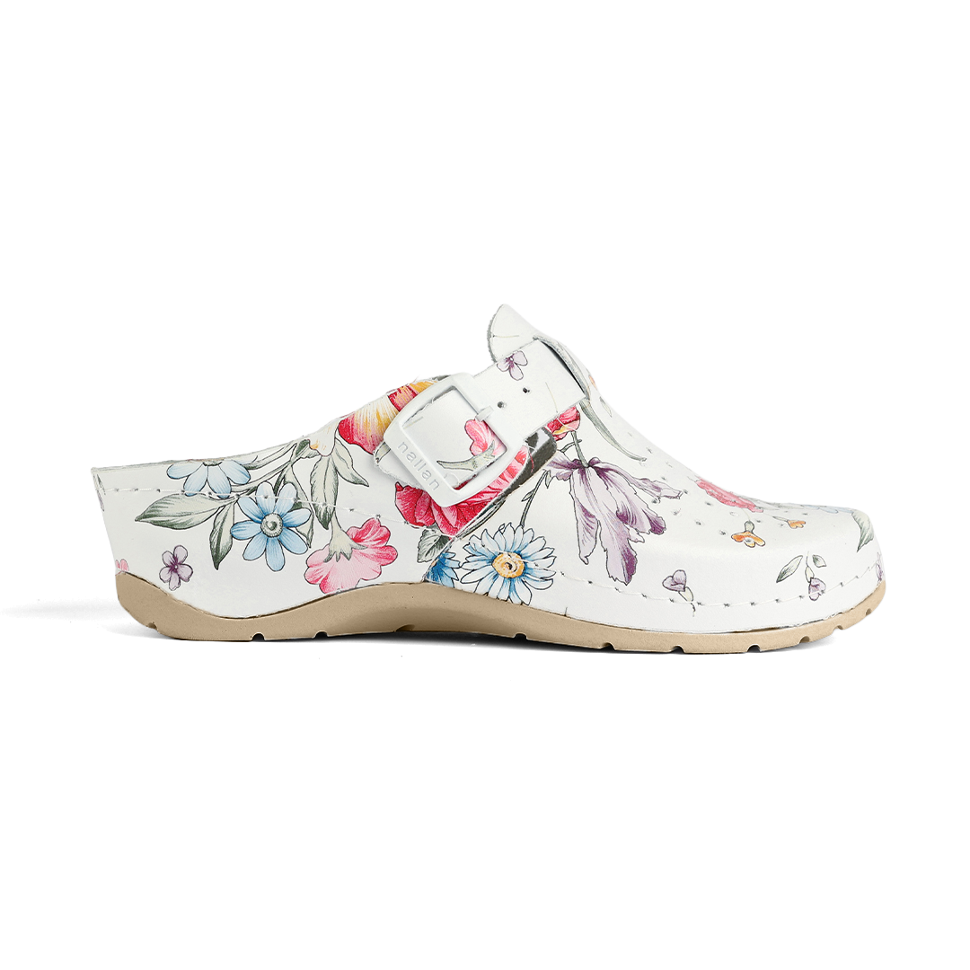 NALLAN Alba BloomMuse beige sole women's clogs – view 5