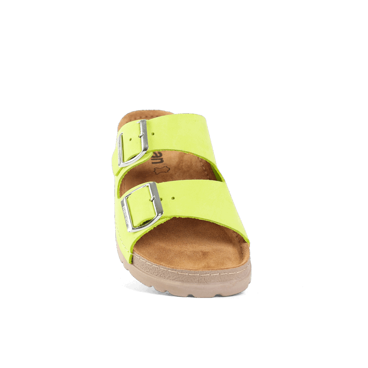 NALLAN Rubik Lime women's two-strap slides – view 8