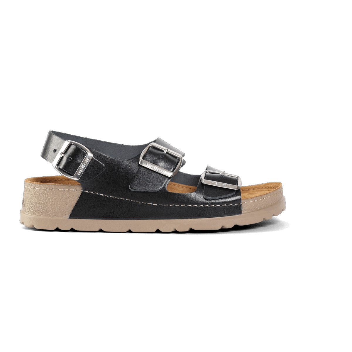 NALLAN Gaia Black women's leather sandals – view 6