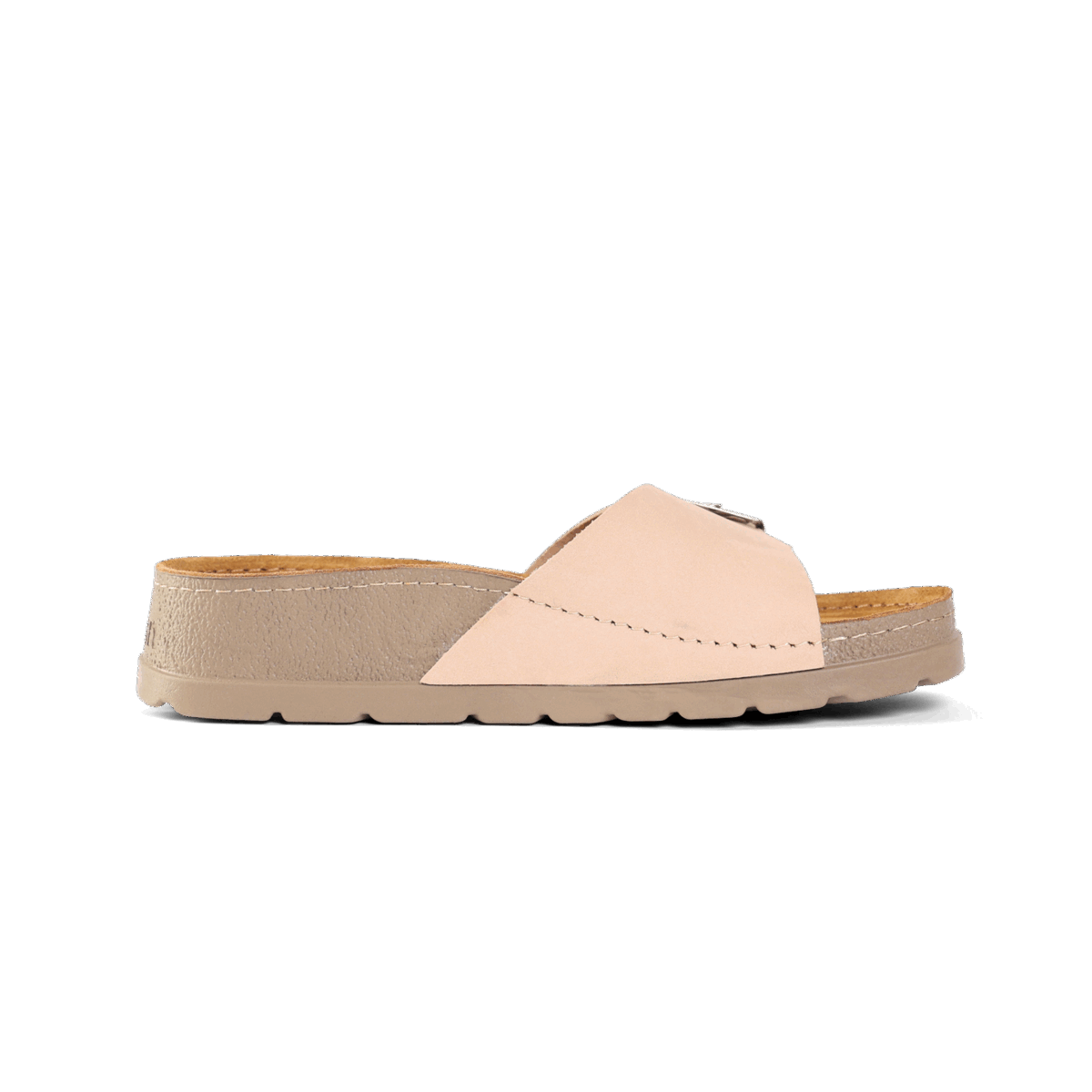 NALLAN Lura Bisque women's buckle slides – view 7