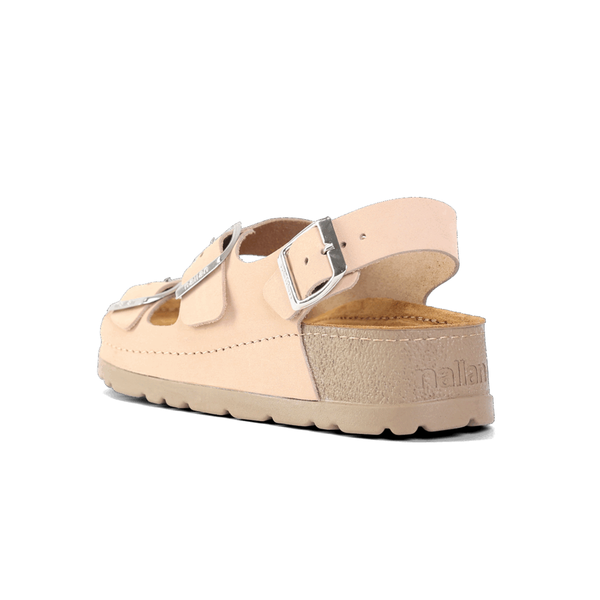 NALLAN Gaia Beige women's leather sandals – view 5