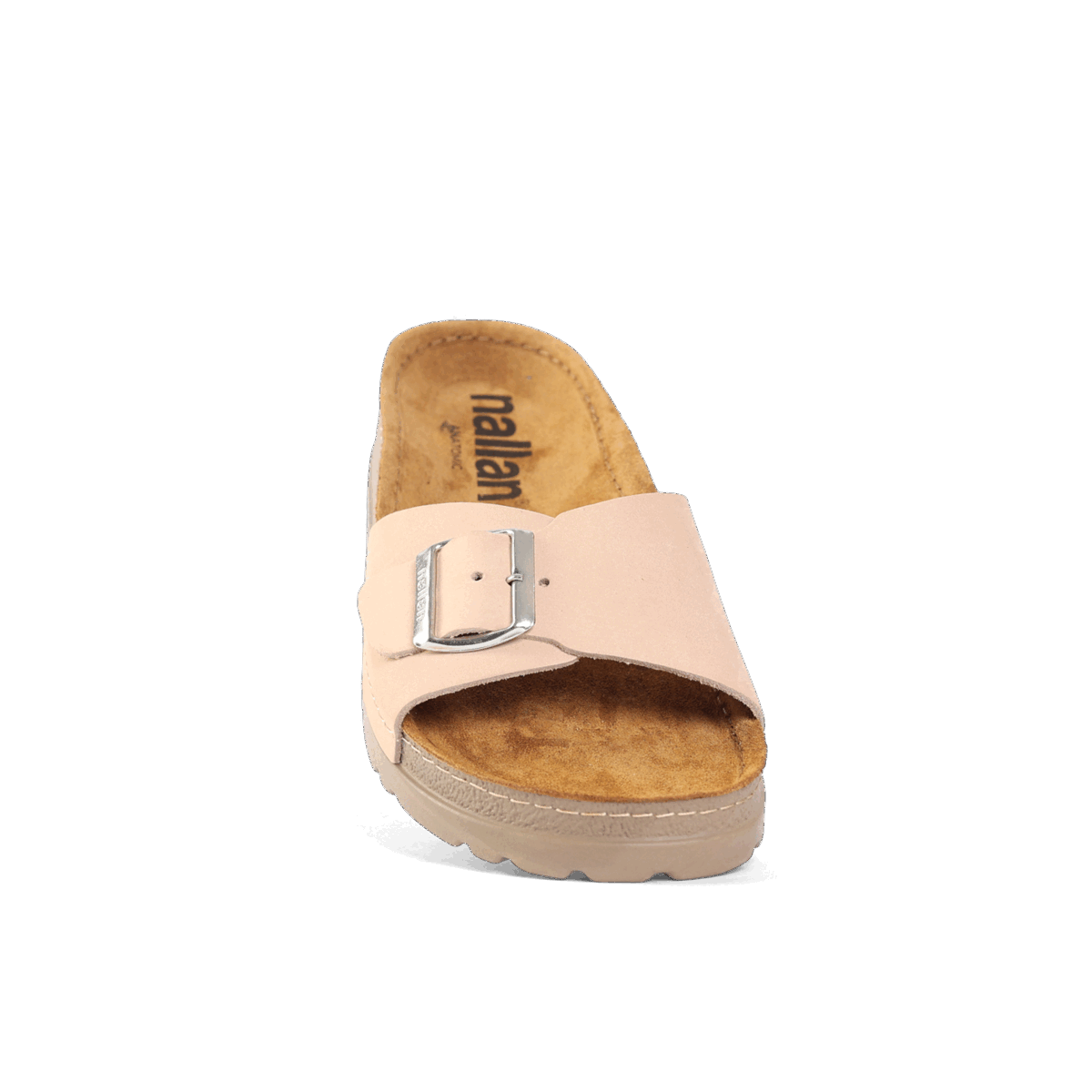 NALLAN Lura Bisque women's buckle slides – view 8
