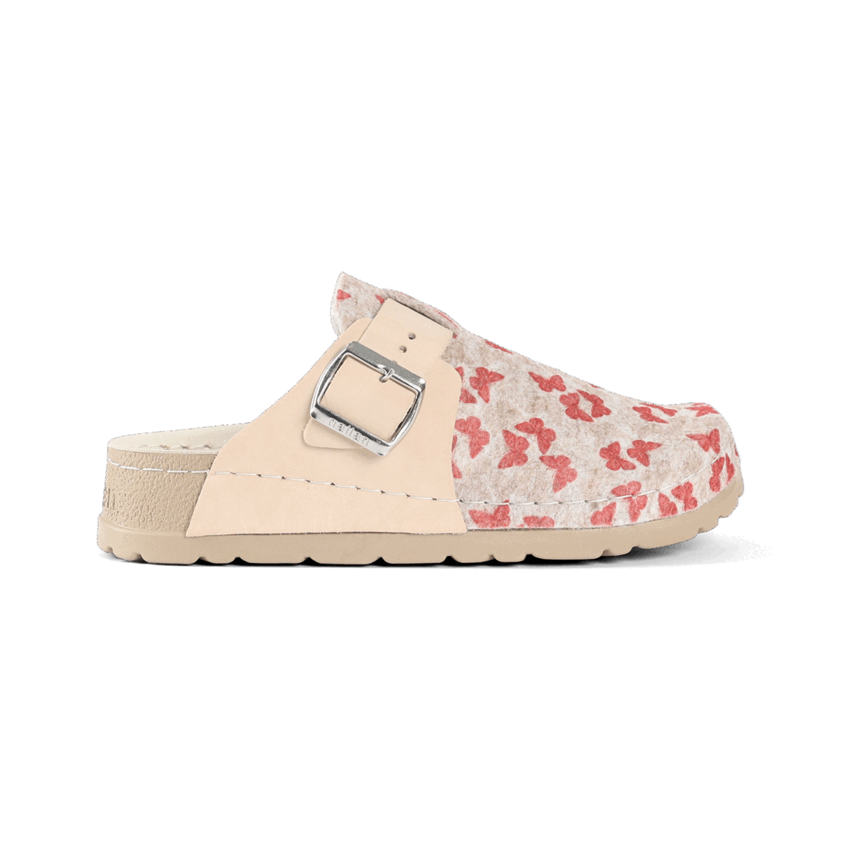 NALLAN Lana Beige butterfly felted wool slippers – view 5