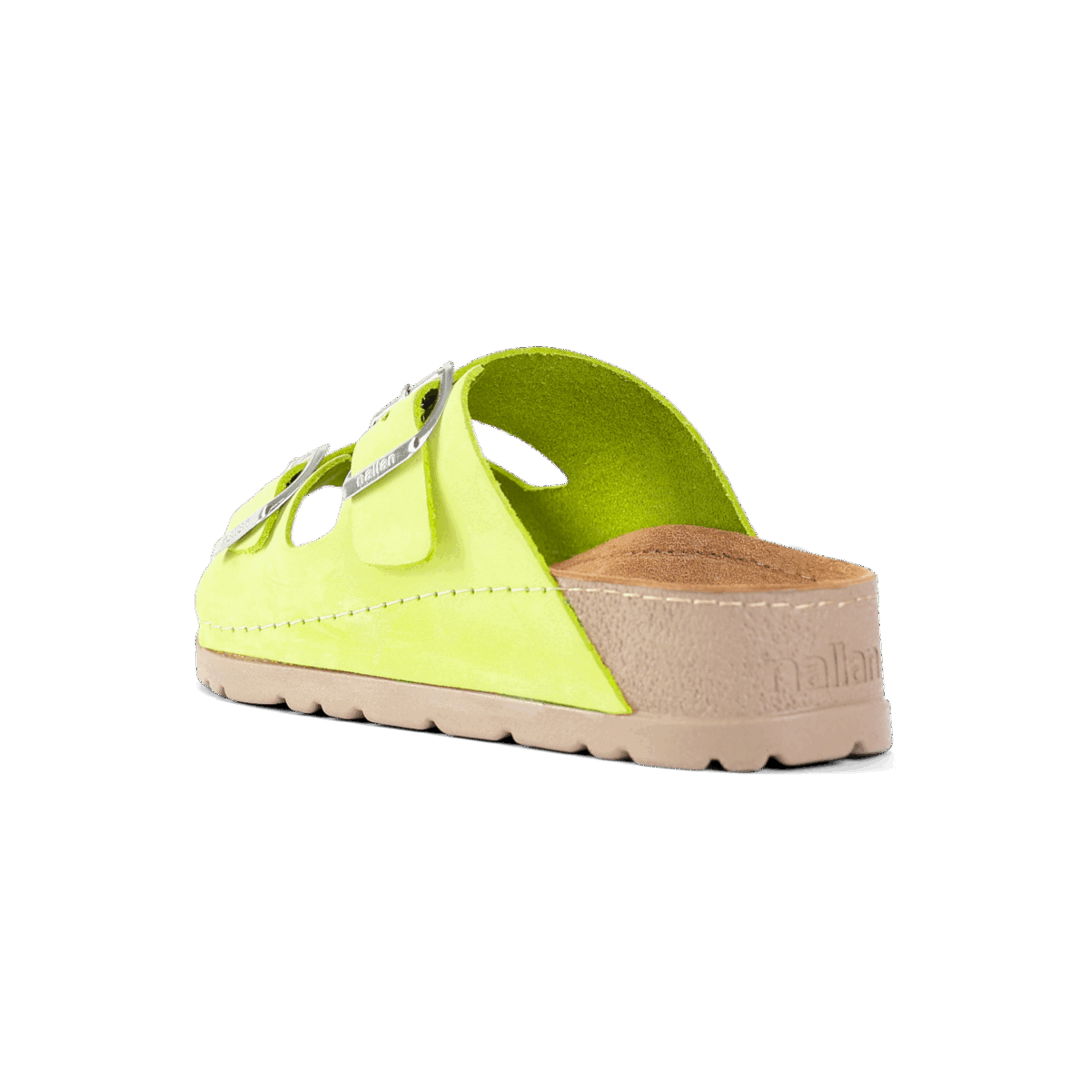 NALLAN Rubik Lime women's two-strap slides – view 5