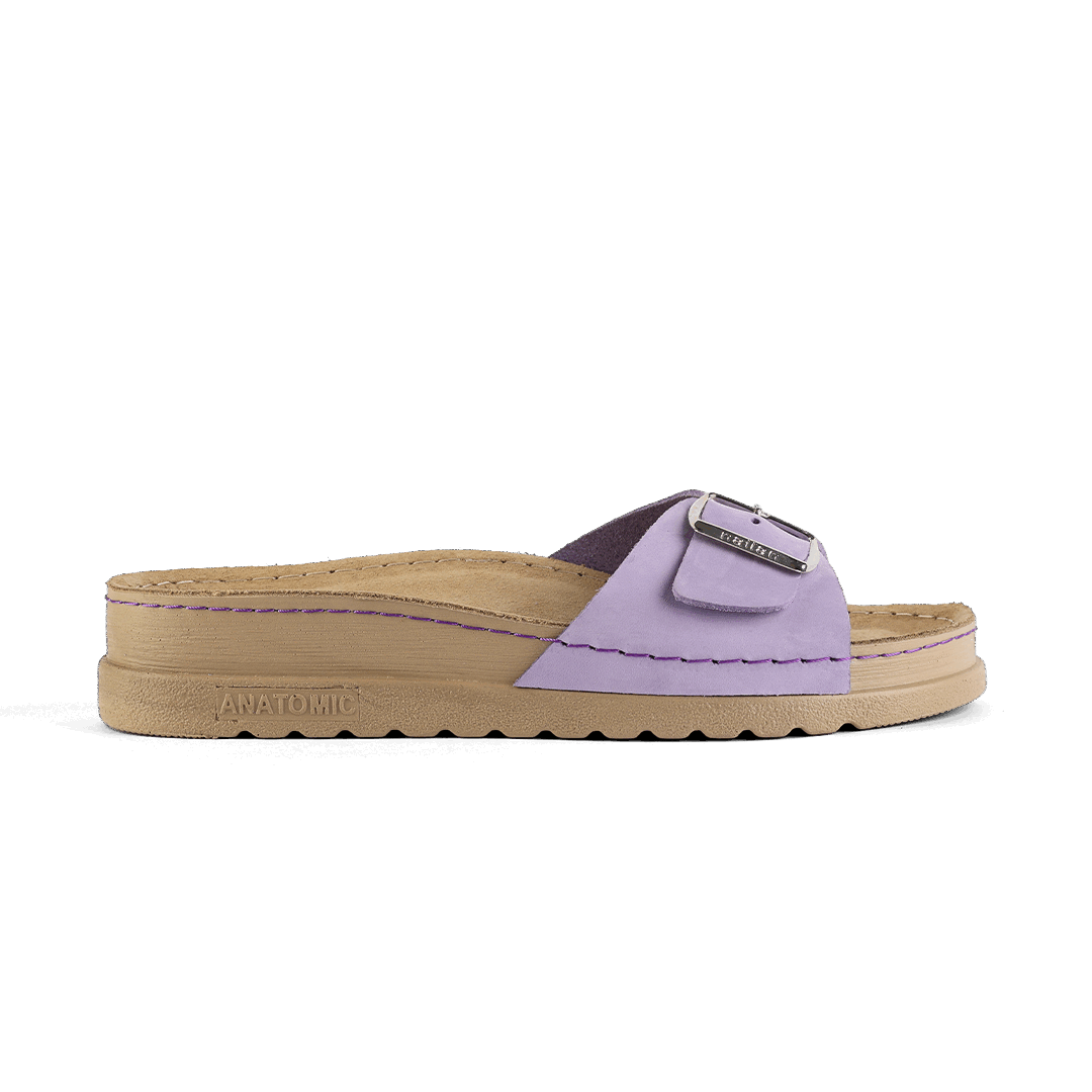 NALLAN Lura Lila women's buckle slides – view 6