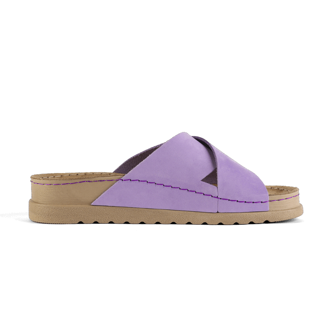 NALLAN Zoe Lila women's leather slides – view 7