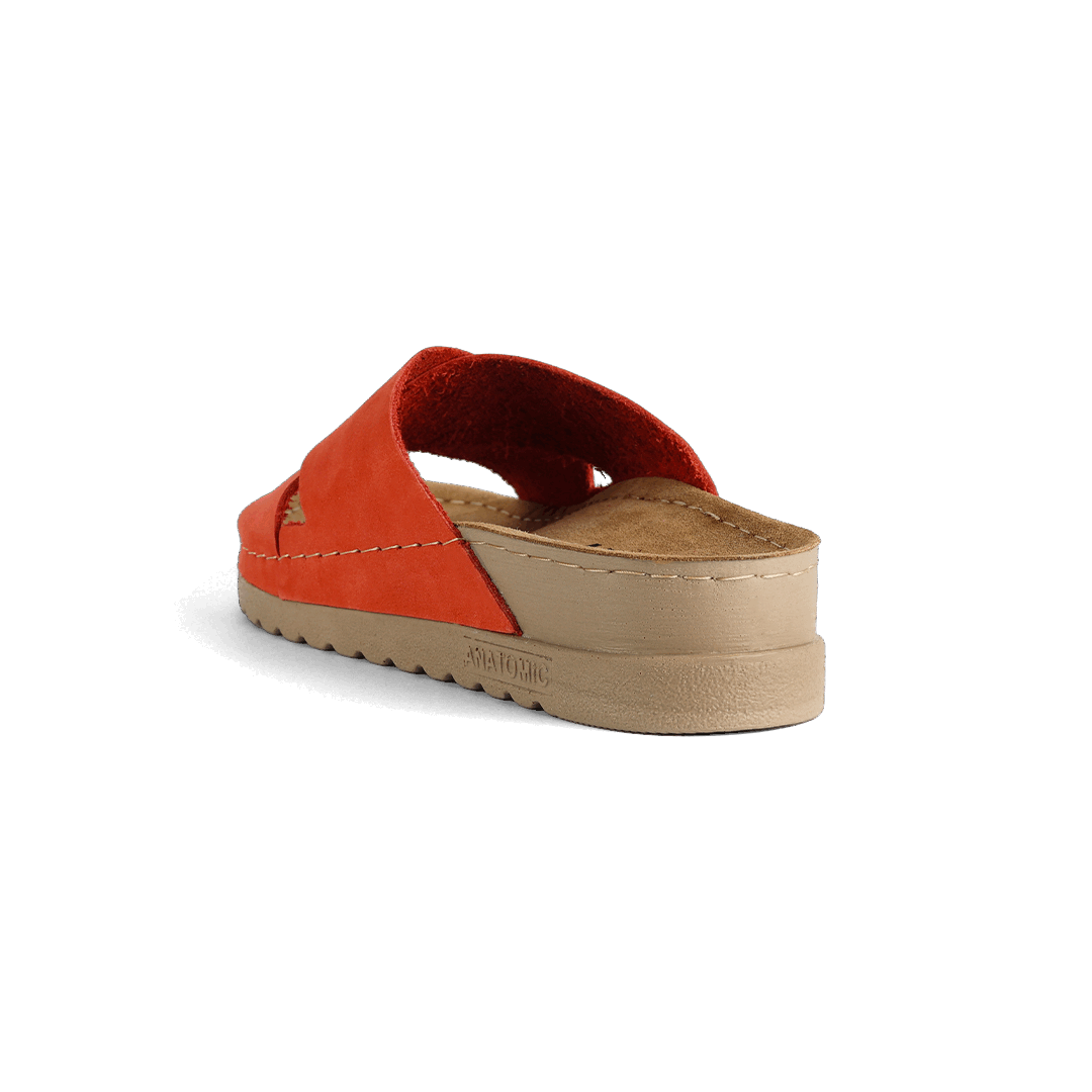NALLAN Zoe Flame women's leather slides – view 5