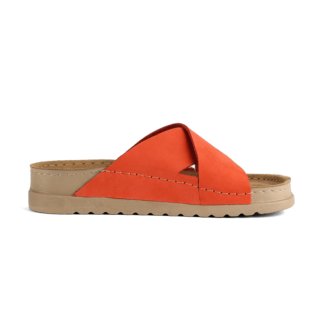 NALLAN Zoe Flame women's leather slides – view 7