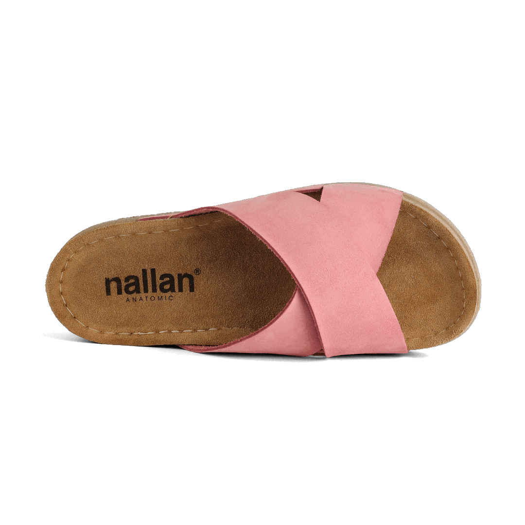 NALLAN Zoe Pink women's leather slides – view 4