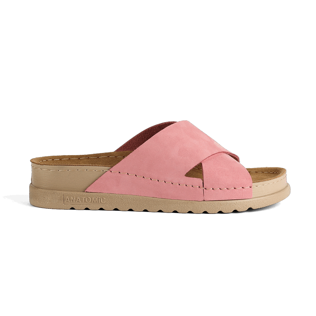 NALLAN Zoe Pink women's leather slides – view 6