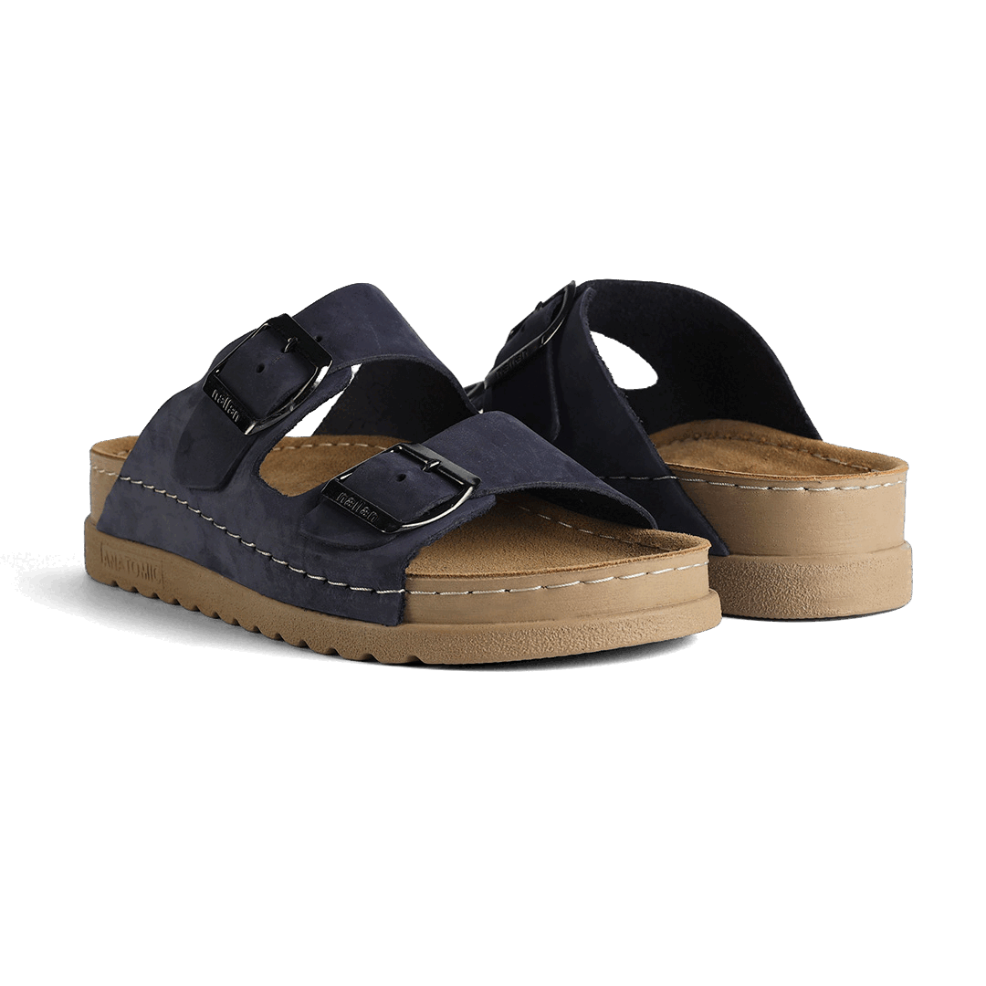 NALLAN Rubik Yale women's two-strap slides – view 3