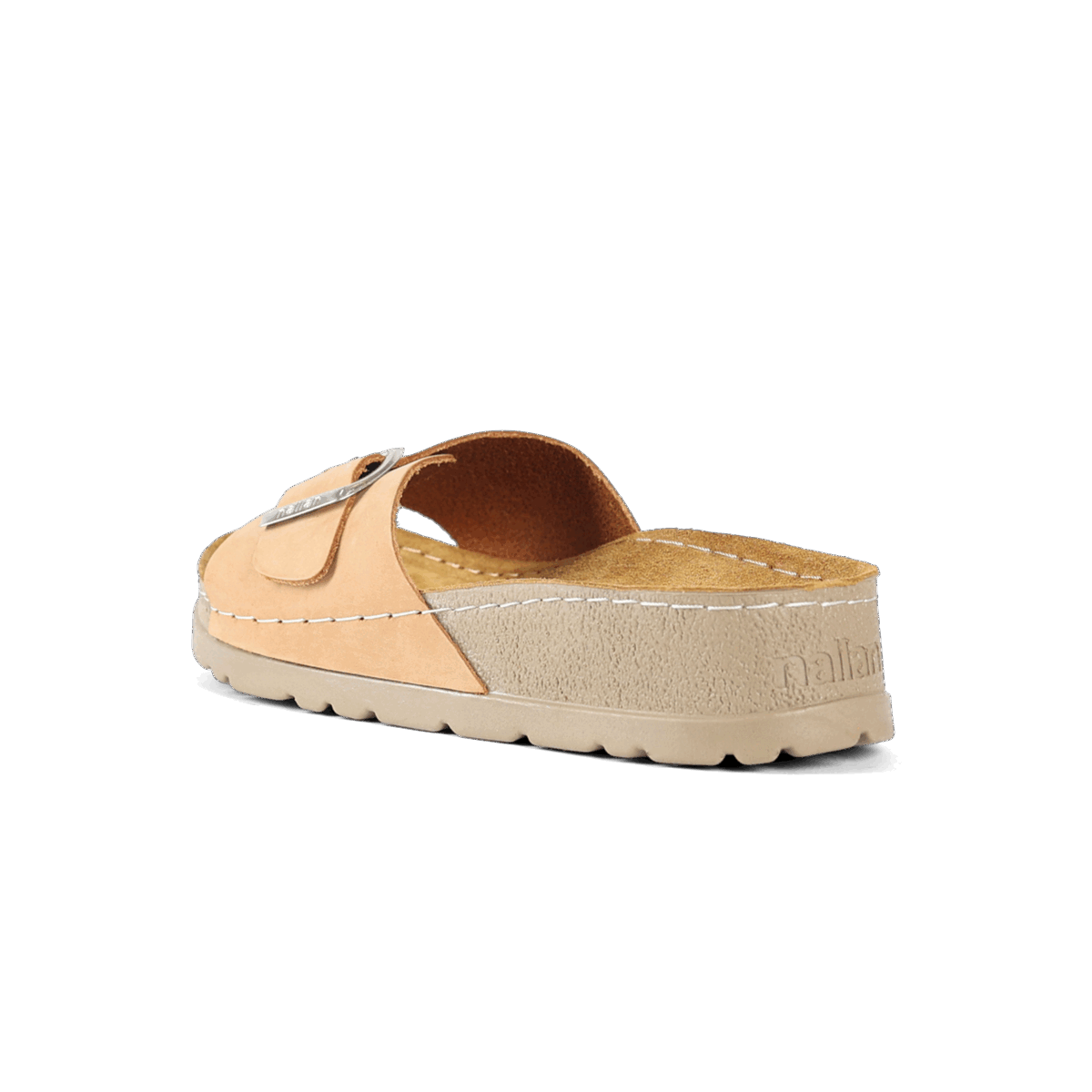 NALLAN Lura Camel women's buckle slides – view 4