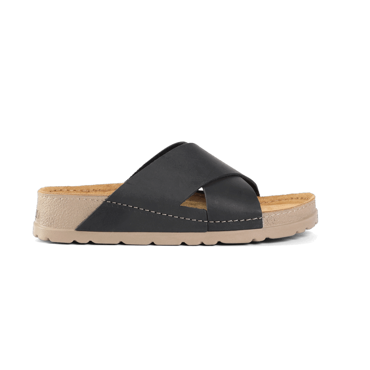 NALLAN Zoe Black women's leather slides – view 6