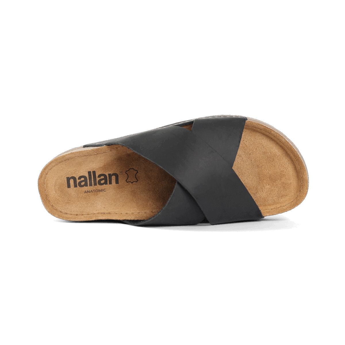 NALLAN Zoe Black women's leather slides – view 4
