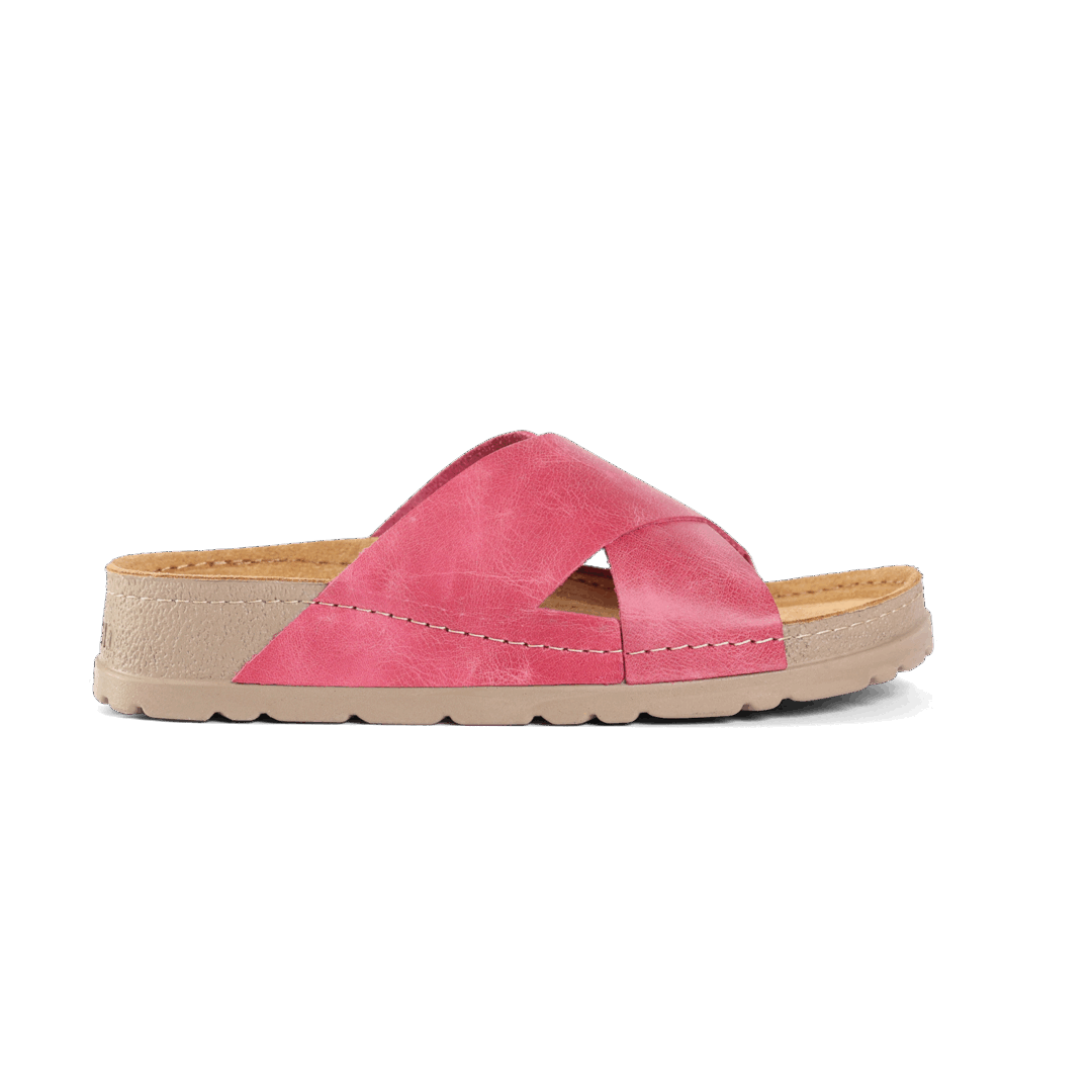 NALLAN Zoe Blus women's leather slides – view 6