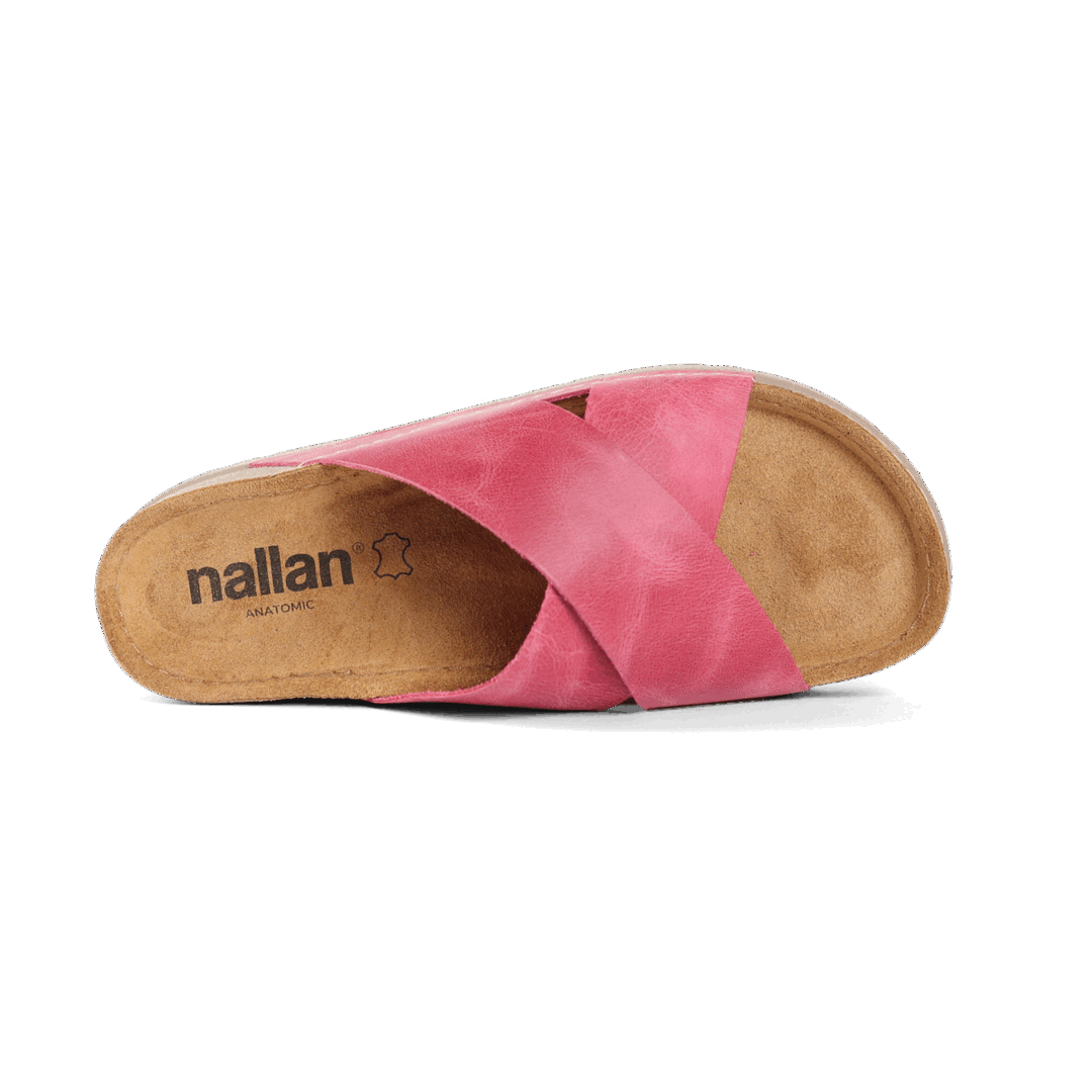 NALLAN Zoe Blus women's leather slides – view 4