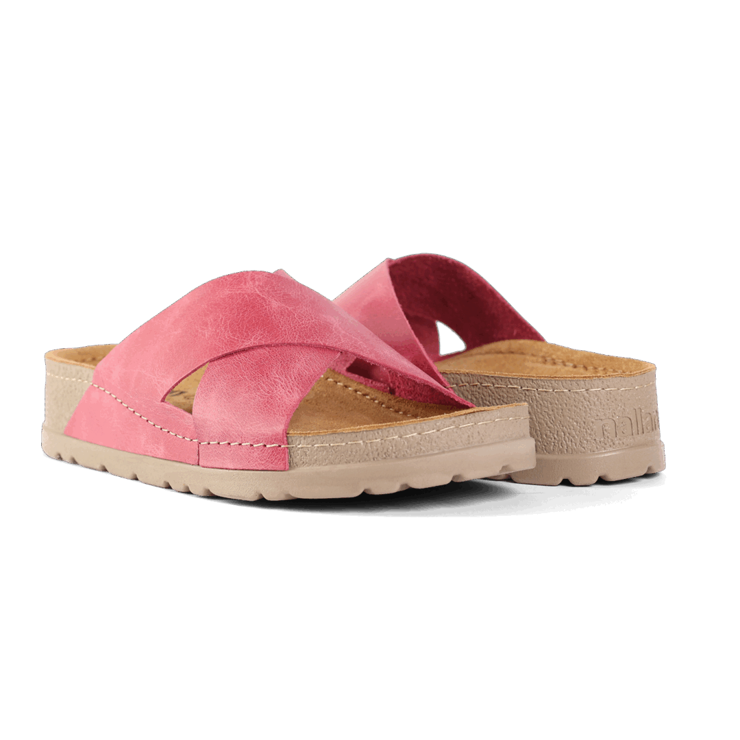 NALLAN Zoe Blus women's leather slides – view 3