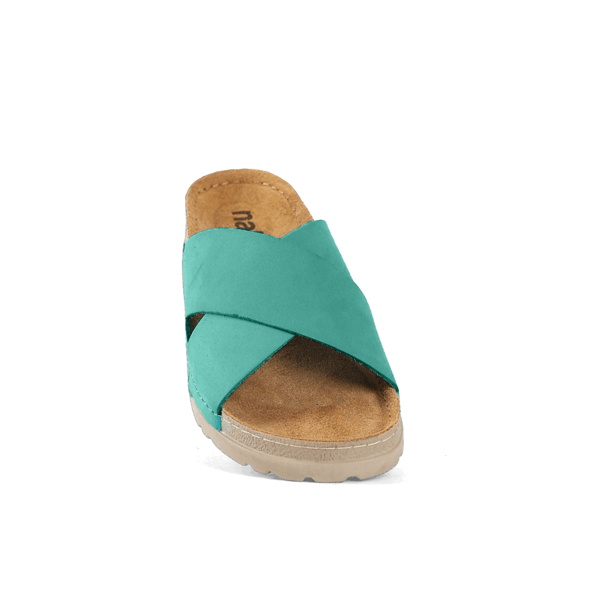 NALLAN Zoe Turquoise women's leather slides – view 8
