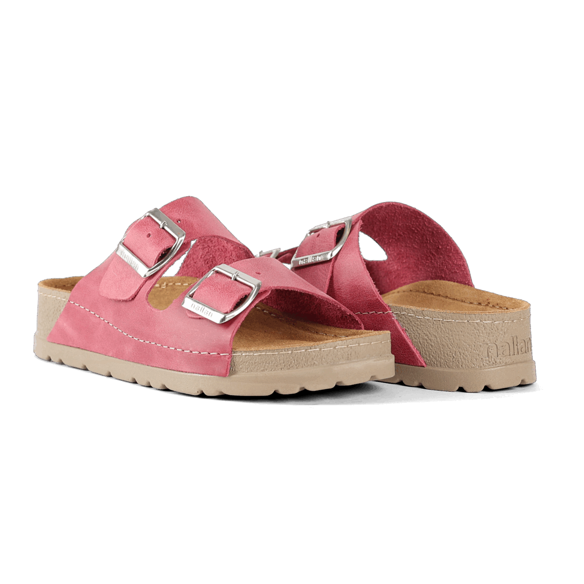 NALLAN Rubik Blus women's two-strap slides – view 3
