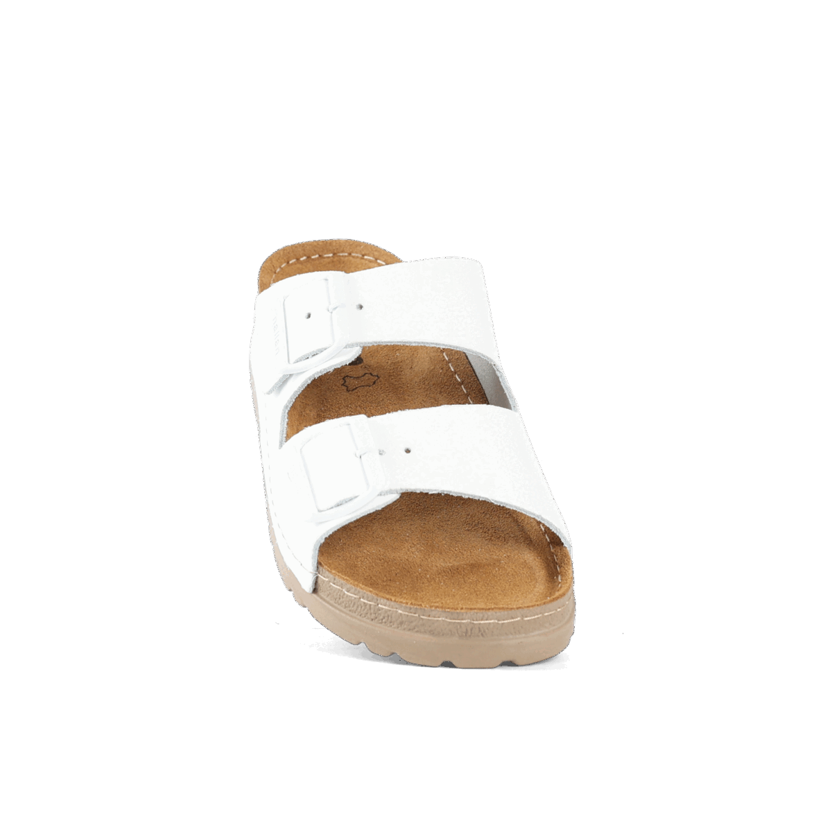 NALLAN Rubik White women's two-strap slides – view 8