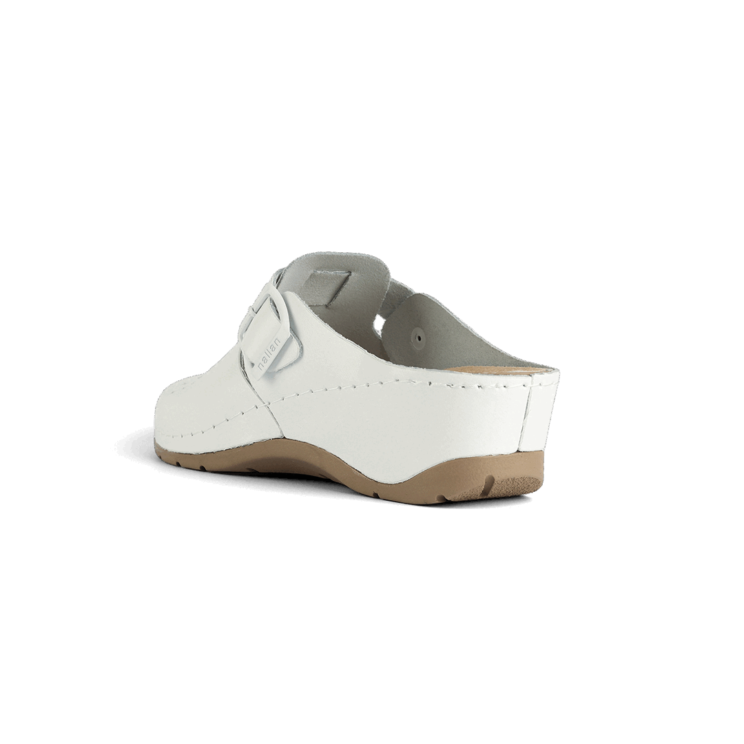 NALLAN Alba White women's clogs – view 4