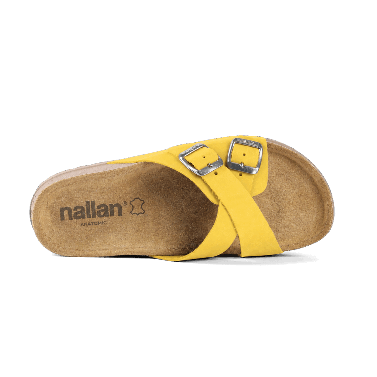 NALLAN Serena Yellow women's leather slides – view 4