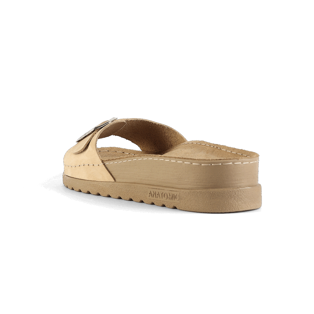 NALLAN Lura Cream women's buckle slides – view 5