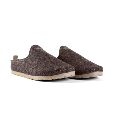 NALLAN Cleopatra Brown women's open-back slip-ons