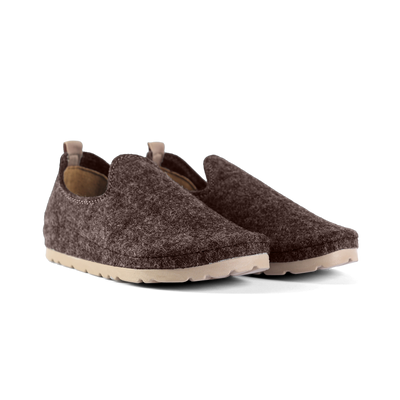 NALLAN Juliet Dark Brown women's anatomic slip-ons