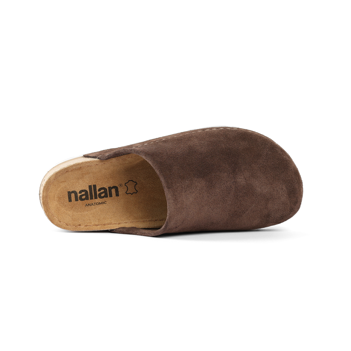 NALLAN Copenhagen Brown suede work clogs – view 3