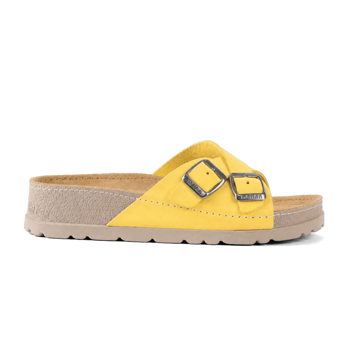 NALLAN Serena Yellow women's leather slides – view 6