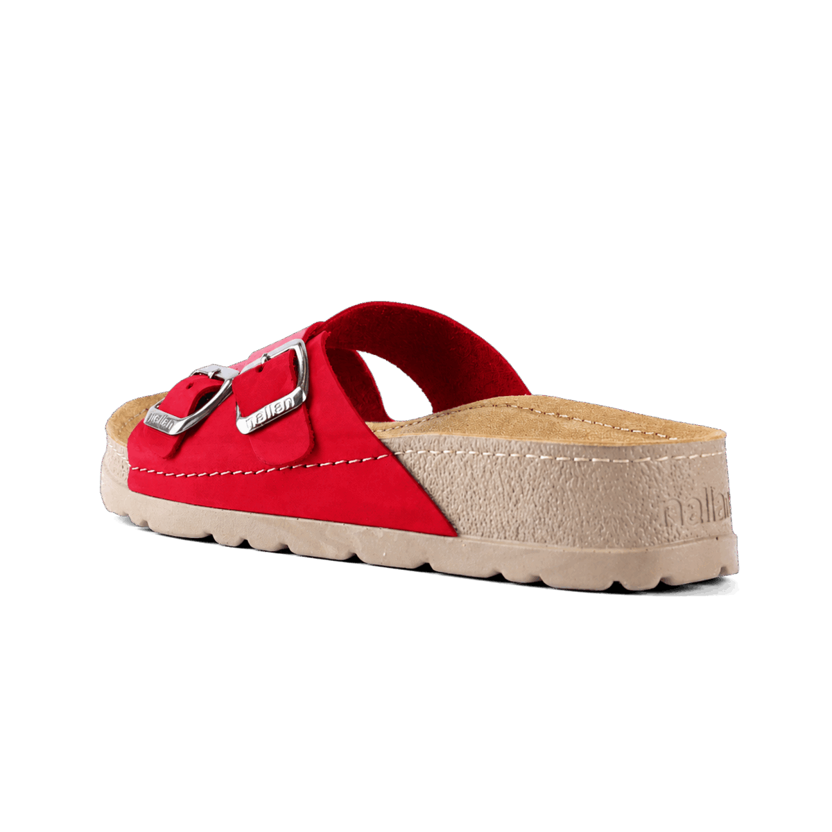 NALLAN Serena Red women's leather slides – view 5