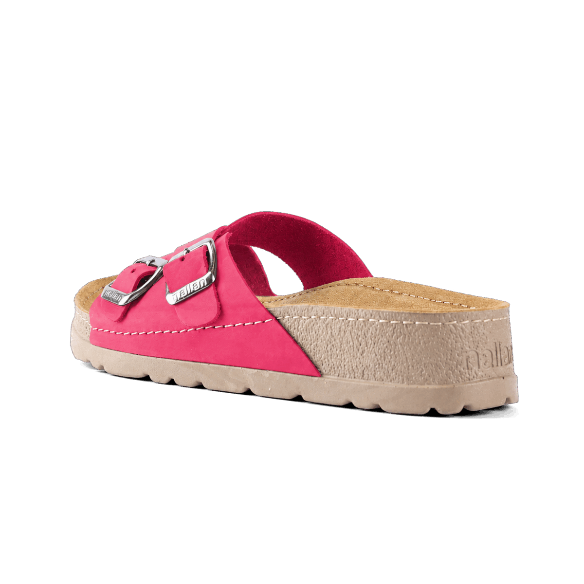 NALLAN Serena Dark Pink women's leather slides – view 5