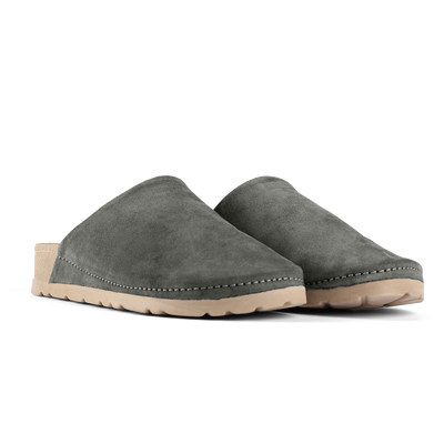 NALLAN Copenhagen Mink suede work clogs