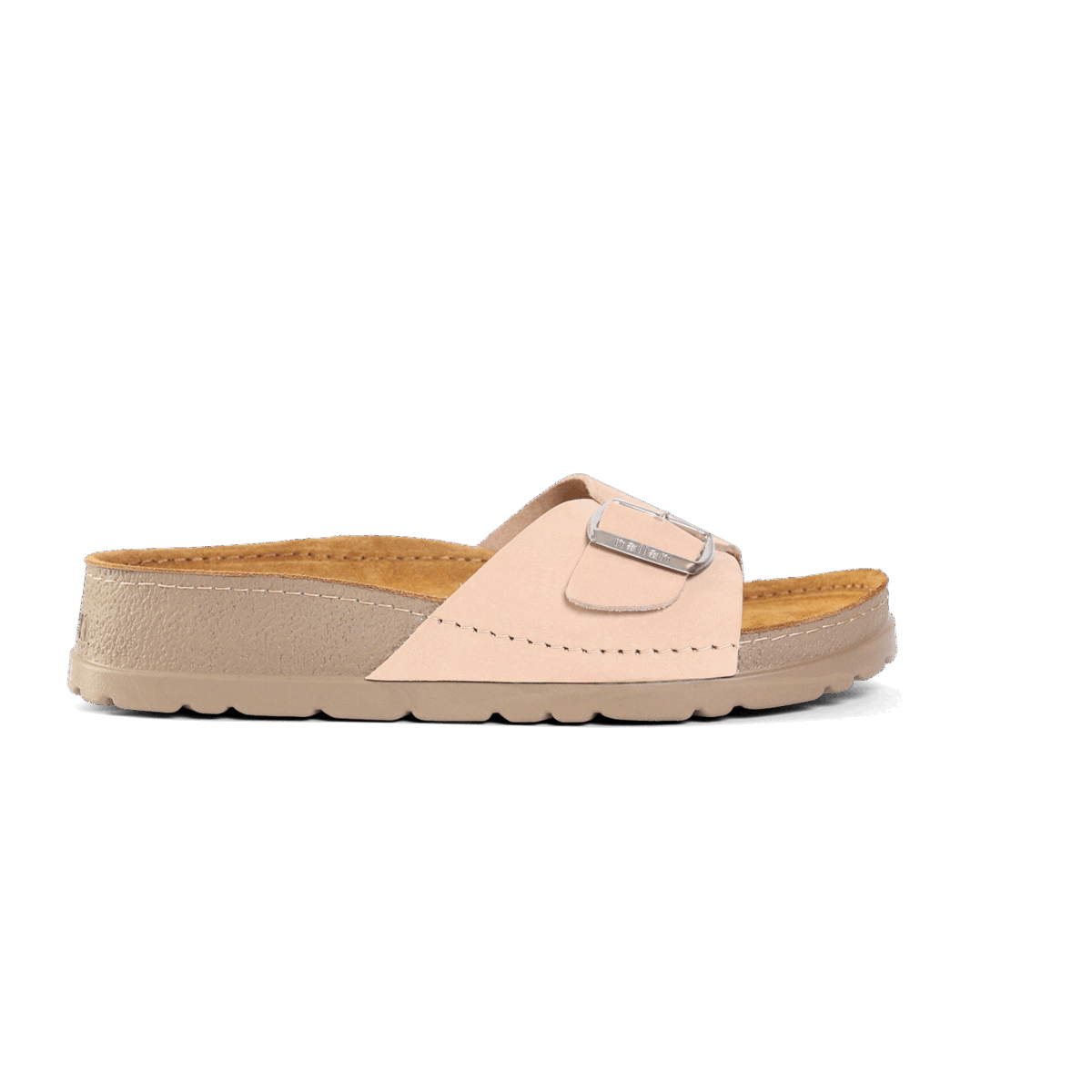 NALLAN Lura Bisque women's buckle slides – view 6