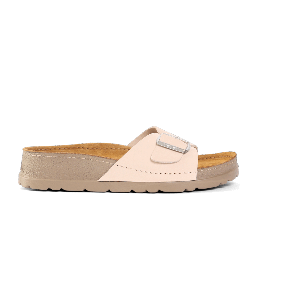 NALLAN Lura Beige women's buckle slides – view 6