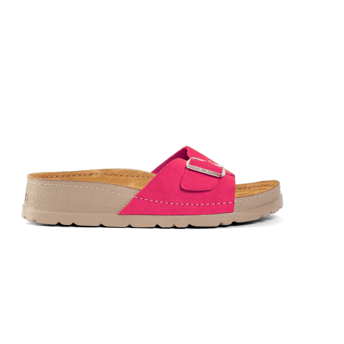 NALLAN Lura Dark Pink women's buckle slides – view 6