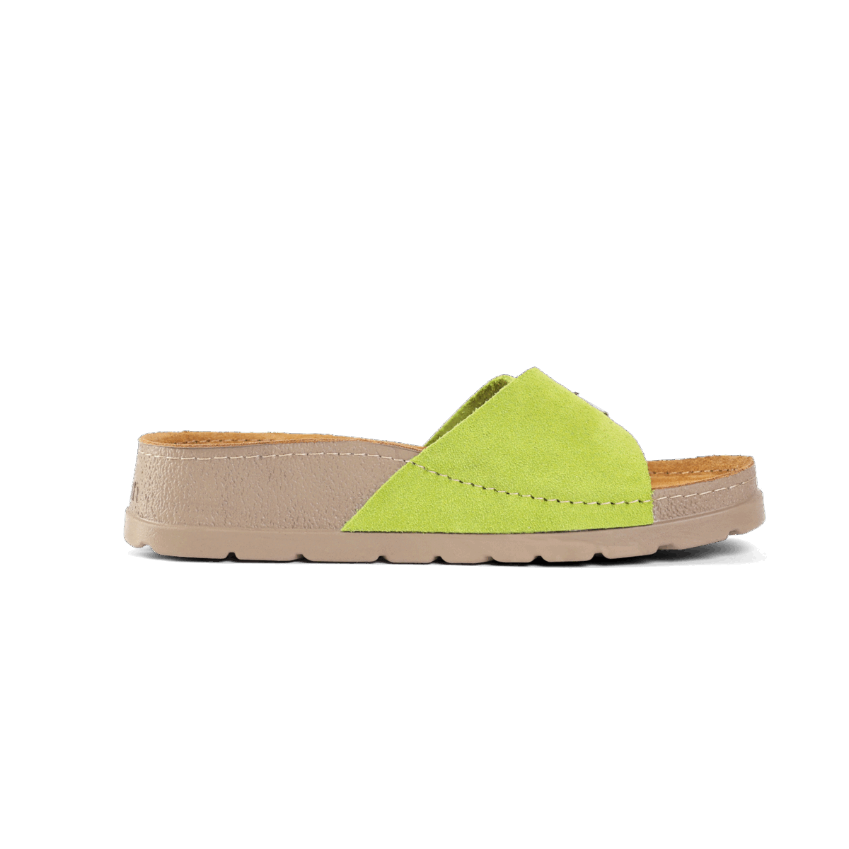 NALLAN Lura Lime women's buckle slides – view 7