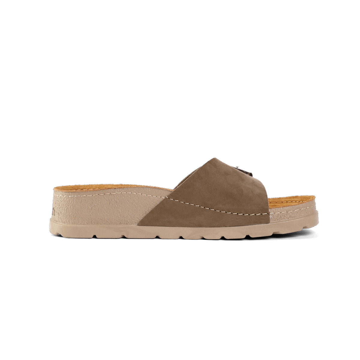 NALLAN Lura Olive women's buckle slides – view 7