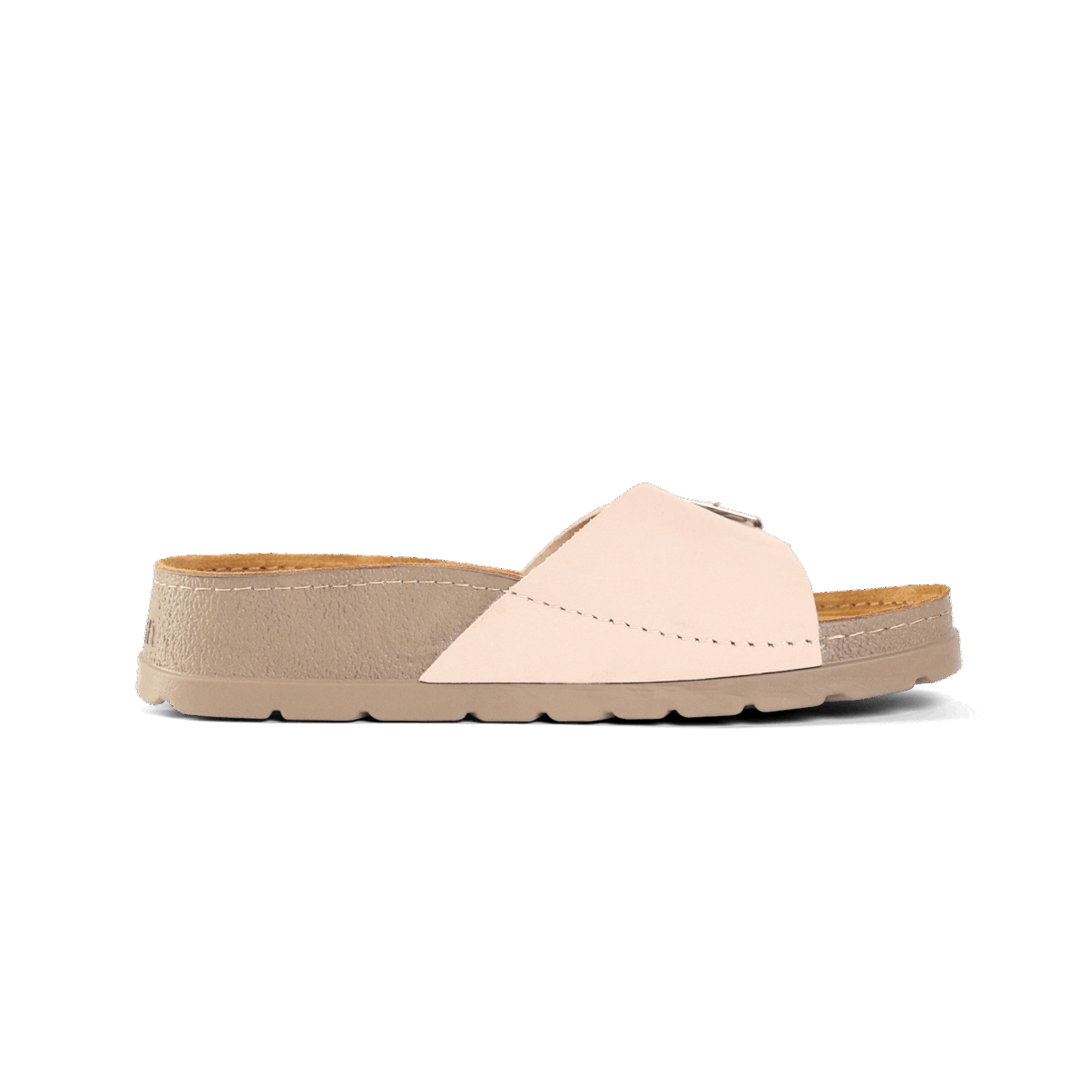 NALLAN Lura Beige women's buckle slides – view 7
