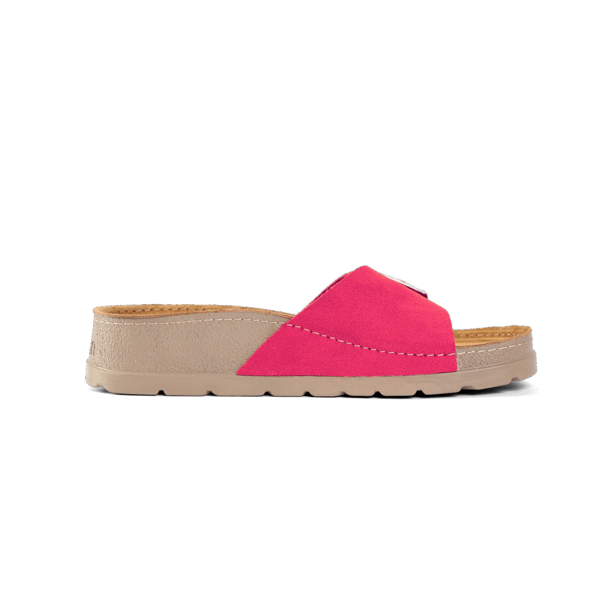 NALLAN Lura Dark Pink women's buckle slides – view 7