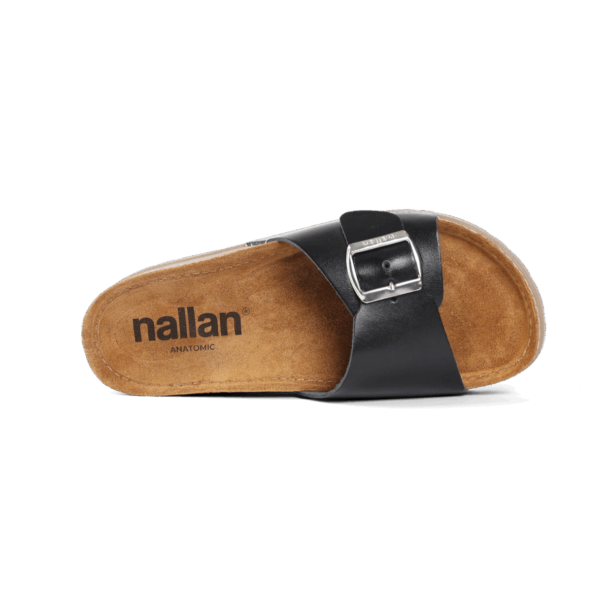 NALLAN Lura Black women's buckle slides – view 4