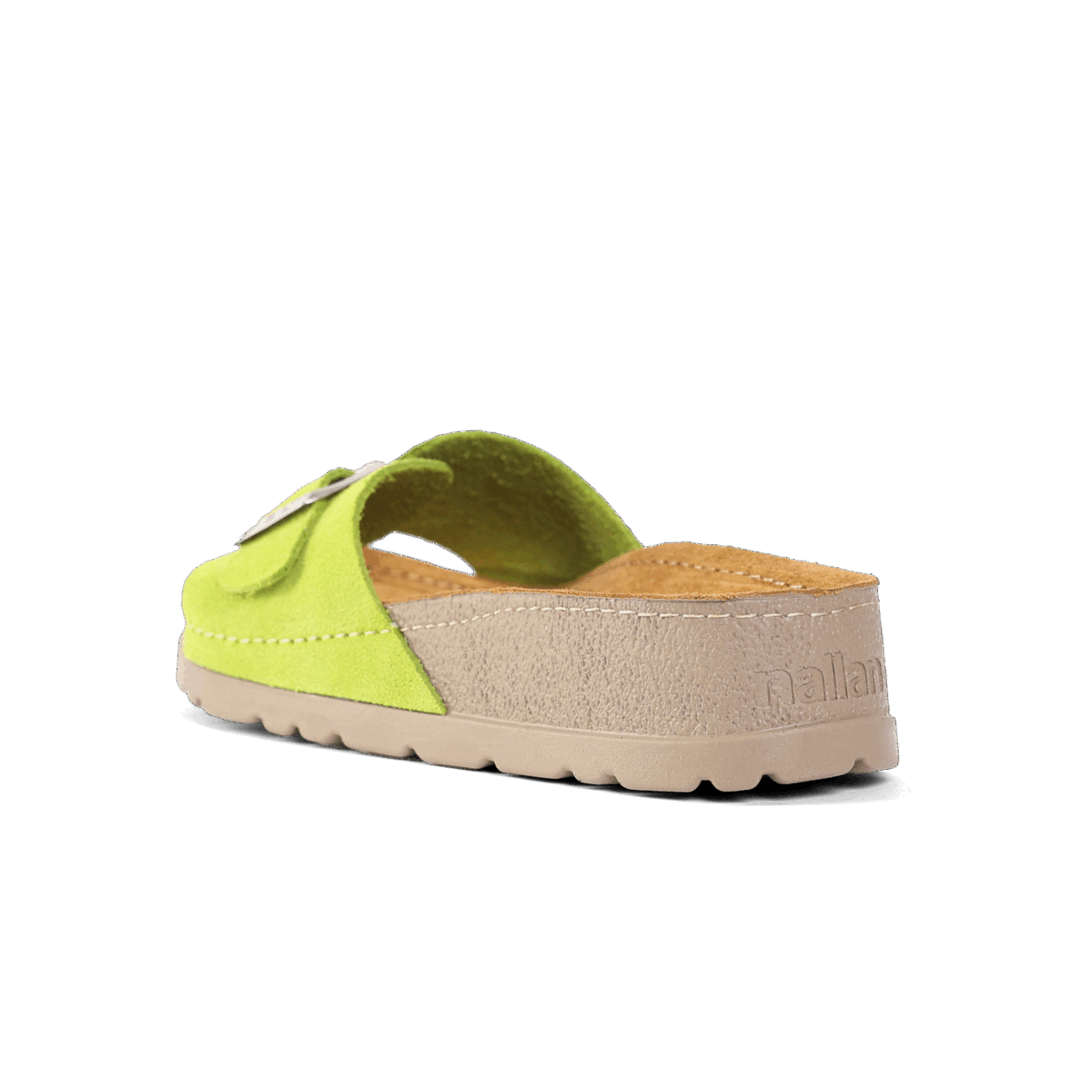 NALLAN Lura Lime women's buckle slides – view 5