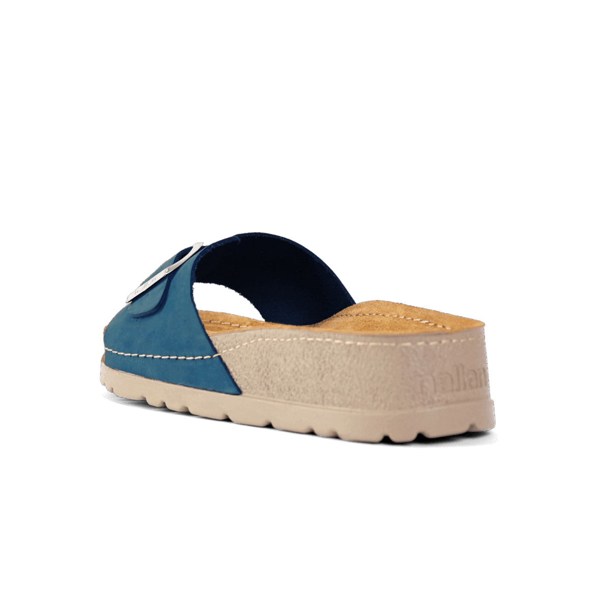 NALLAN Lura Navy women's buckle slides – view 5