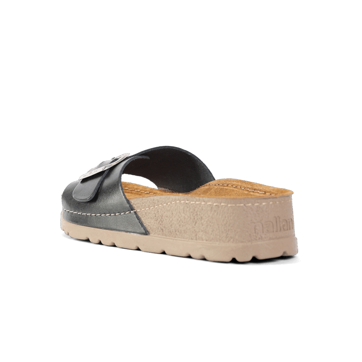 NALLAN Lura Black women's buckle slides – view 5