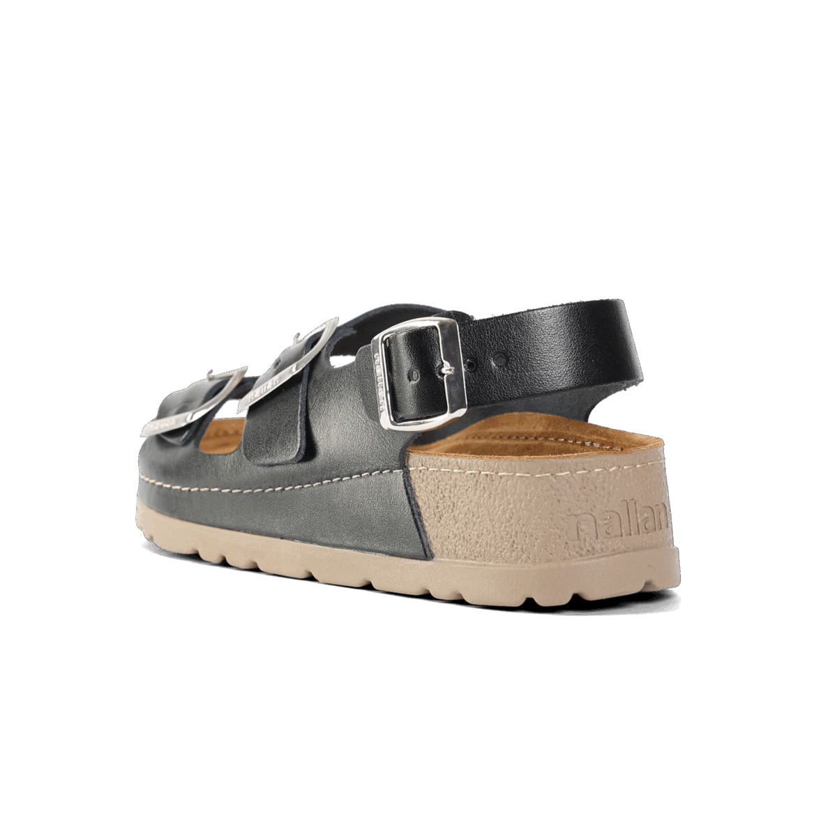NALLAN Gaia Black women's leather sandals – view 5