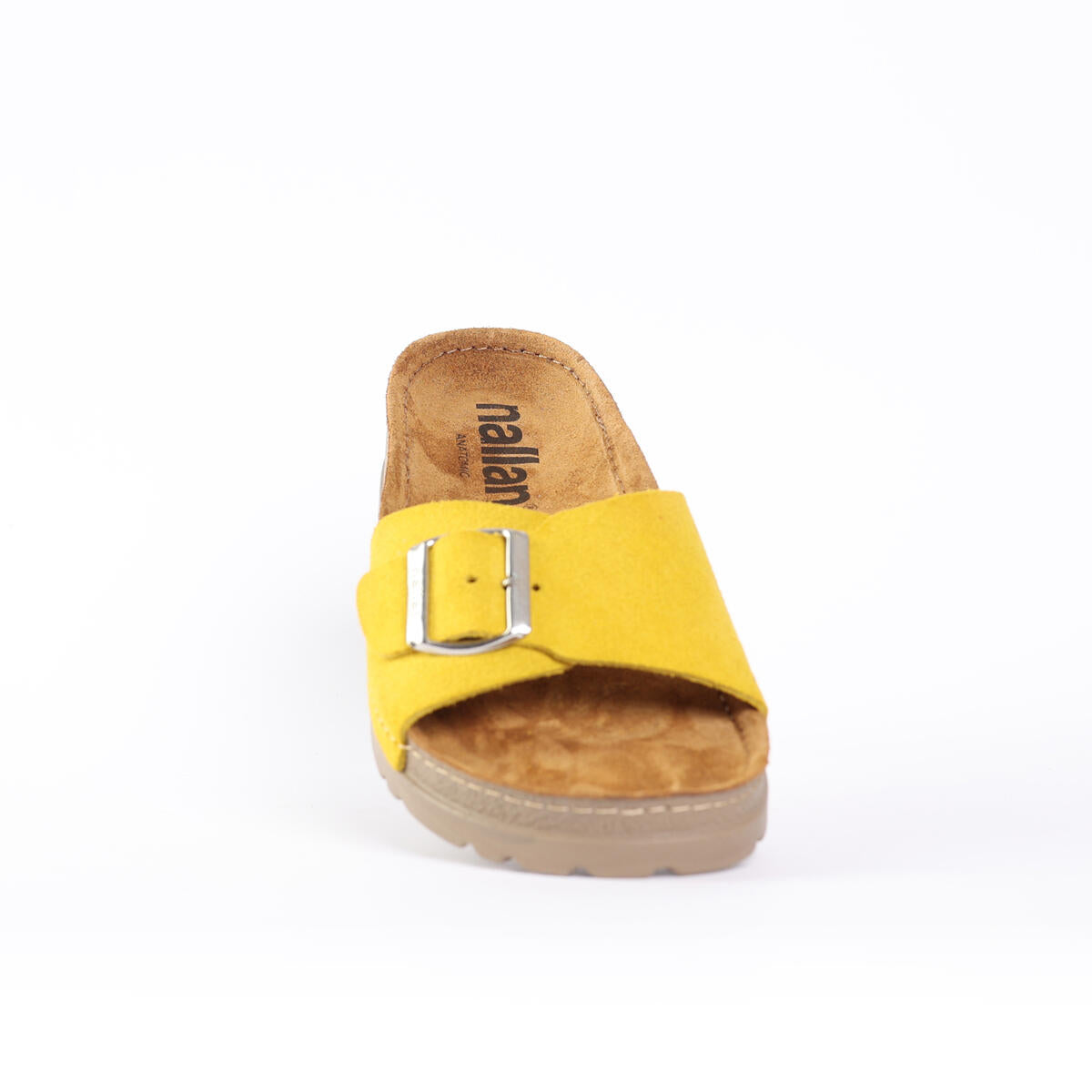 NALLAN Lura Dark Yellow women's buckle slides – view 8