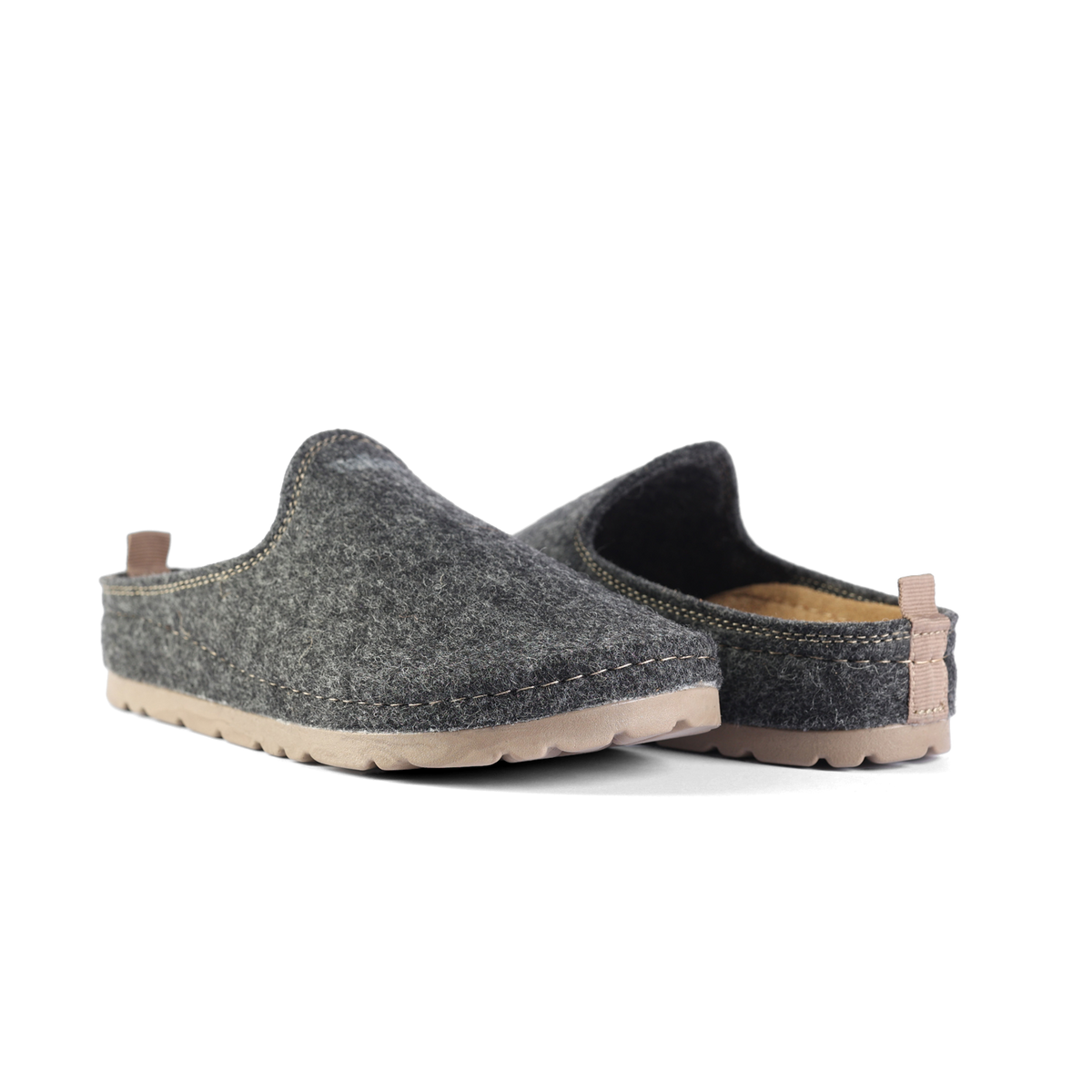 NALLAN Antonio Black men's open-back slip-ons – view 2